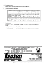 Предварительный просмотр 16 страницы Bibby Sterilin Lenton AF 11/6 Installation, Operation & Maintenance Instructions Manual