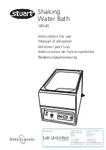 Preview for 1 page of Bibby Sterilin Stuart SBS40 Instructions For Use Manual