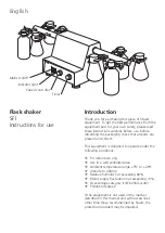 Предварительный просмотр 2 страницы Bibby Sterilin Stuart SF1 Instructions For Use Manual