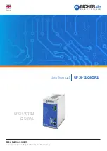 Bicker Elektronik UPSI-1208DP2 User Manual preview