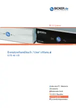 Bicker IUPS-401-B1 User Manual preview