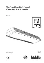 Предварительный просмотр 1 страницы Biddle CA M-150-W-F User'S And Installer'S Manual