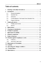 Preview for 3 page of Biegler ESH 04 Operating Instructions Manual