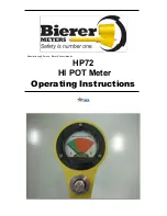 Предварительный просмотр 1 страницы Bierer HP72 Operating Instructions Manual