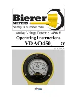 Предварительный просмотр 1 страницы Bierer VDAO450 Operating Instructions Manual