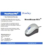 Bierley MonoMouse-Win Manual preview