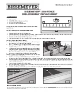 Biesemeyer Biesemeyer 1350734 Replacement Manual предпросмотр