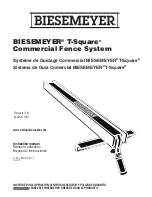 Предварительный просмотр 1 страницы Biesemeyer N027903 Instruction Manual