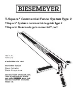 Biesemeyer T-Square 2 Instruction Manual preview