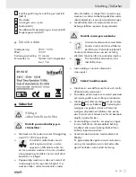 Предварительный просмотр 21 страницы Bifinett Food Slicer KH 150 Operation And Safety Notes