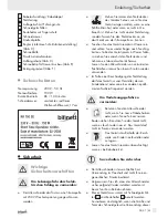 Предварительный просмотр 53 страницы Bifinett Food Slicer KH 150 Operation And Safety Notes