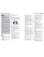 Предварительный просмотр 2 страницы Bifinett KH 2200 Owner'S Manual