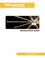 Preview for 1 page of BIG ASS FANS 8'-24' Powerfoil X Installation Manual