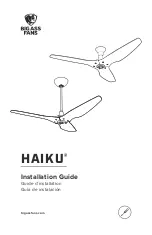 BIG ASS FANS HAIKU MK-HK4-041806 Installation Manual preview