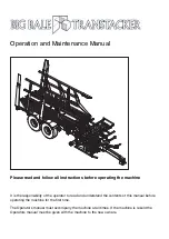 Preview for 1 page of BIG BALE Transtacker Extra Operation And Maintenance Manual