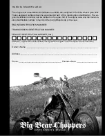 Предварительный просмотр 5 страницы Big Bear Chopper 2009 Owner'S Manual