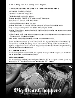 Предварительный просмотр 7 страницы Big Bear Chopper 2009 Owner'S Manual