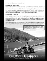 Предварительный просмотр 9 страницы Big Bear Chopper 2009 Owner'S Manual