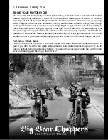 Предварительный просмотр 12 страницы Big Bear Chopper 2009 Owner'S Manual