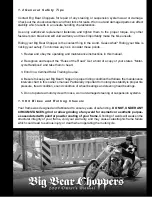 Предварительный просмотр 14 страницы Big Bear Chopper 2009 Owner'S Manual