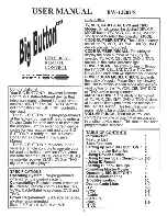 Предварительный просмотр 1 страницы Big Button BW-1220-US User Manual