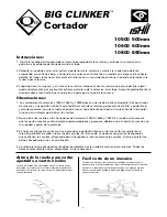 Предварительный просмотр 6 страницы Big clinker 10500 20 In. Owner'S Manual