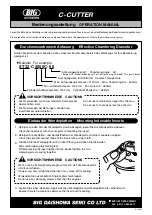 Big Daishowa C-CUTTER Operation Manual предпросмотр