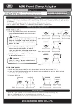 Предварительный просмотр 2 страницы Big Daishowa HSK Operation Manual