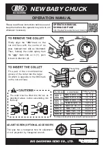 Предварительный просмотр 2 страницы Big Daishowa NEW BABY CHUCK Operation Manual