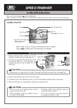 Preview for 3 page of Big Daishowa SPEED FINISHER Operation Manual