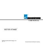 Предварительный просмотр 1 страницы Big Dipper K006RG SEVEN STARS User Manual