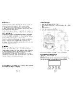 Предварительный просмотр 3 страницы Big Dipper LED Spot Light LS90 User Manual