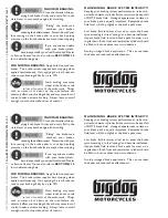 Preview for 30 page of Big Dog Motorcycles 2005 Bulldog Owner'S Manual