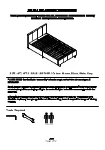 Предварительный просмотр 1 страницы BIG FURNITURE WAREHOUSE BED IN A BOX Assembly Instructions Manual