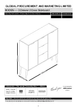 BIG FURNITURE WAREHOUSE BODEN SID3DWOAK Assembly Instructions Manual предпросмотр