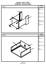 Предварительный просмотр 9 страницы BIG FURNITURE WAREHOUSE BRUNEL G-BNLLAMMNG Assembly Instructions Manual