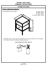 Предварительный просмотр 15 страницы BIG FURNITURE WAREHOUSE BRUNEL G-BNLLAMMNG Assembly Instructions Manual