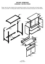 Предварительный просмотр 3 страницы BIG FURNITURE WAREHOUSE BRUNEL G-BNLSIDMNG Assembly Instructions Manual