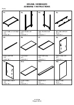 Предварительный просмотр 4 страницы BIG FURNITURE WAREHOUSE BRUNEL G-BNLSIDMNG Assembly Instructions Manual