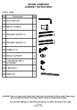 Предварительный просмотр 7 страницы BIG FURNITURE WAREHOUSE BRUNEL G-BNLSIDMNG Assembly Instructions Manual