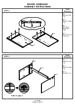 Предварительный просмотр 10 страницы BIG FURNITURE WAREHOUSE BRUNEL G-BNLSIDMNG Assembly Instructions Manual