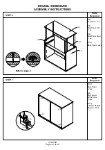 Предварительный просмотр 12 страницы BIG FURNITURE WAREHOUSE BRUNEL G-BNLSIDMNG Assembly Instructions Manual