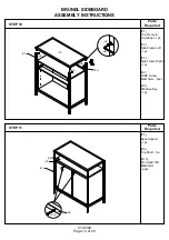 Предварительный просмотр 14 страницы BIG FURNITURE WAREHOUSE BRUNEL G-BNLSIDMNG Assembly Instructions Manual