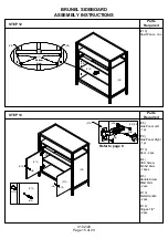 Предварительный просмотр 15 страницы BIG FURNITURE WAREHOUSE BRUNEL G-BNLSIDMNG Assembly Instructions Manual