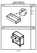 Предварительный просмотр 18 страницы BIG FURNITURE WAREHOUSE BRUNEL G-BNLSIDMNG Assembly Instructions Manual