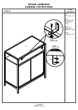 Предварительный просмотр 19 страницы BIG FURNITURE WAREHOUSE BRUNEL G-BNLSIDMNG Assembly Instructions Manual