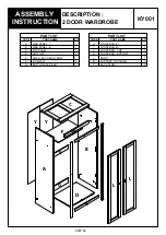 Предварительный просмотр 3 страницы BIG FURNITURE WAREHOUSE Dorset KY001 Assembly Instruction Manual