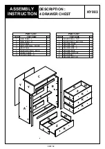 Предварительный просмотр 3 страницы BIG FURNITURE WAREHOUSE Dorset KY003 Assembly Instruction Manual