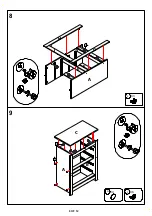 Предварительный просмотр 9 страницы BIG FURNITURE WAREHOUSE Dorset KY003 Assembly Instruction Manual