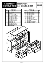 Предварительный просмотр 3 страницы BIG FURNITURE WAREHOUSE Dorset KY005 Assembly Instruction Manual